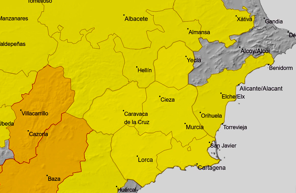 El Valle del Guadalentn, en alerta amarilla por altas temperaturas